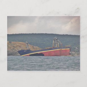 Wreck van de baan C Briefkaart