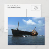 Wreck van de "Cavalier" E Coco Banderos, Panama Briefkaart (Voorkant / Achterkant)