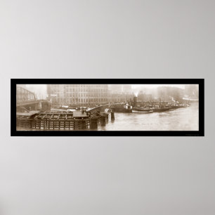 Wreck van Eastland Ship Photo 1915 Poster