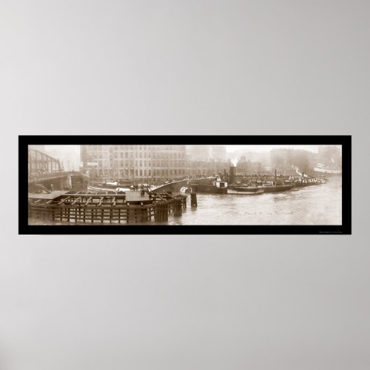 Wreck van Eastland Ship Photo 1915 Poster (Voorkant)