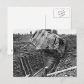 Wrecked Panzer Briefkaart (Voorkant / Achterkant)