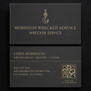 Wrecker Service QR-code Visitekaartje
