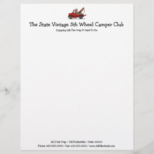 Wrecker voor vrachtwagen gepersonaliseerd briefhoofd