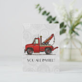 Wrecker voor vrachtwagen kaart (Staand voorkant)