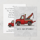 Wrecker voor vrachtwagen kaart (Voorkant / Achterkant)