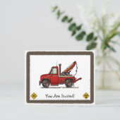 Wrecker voor vrachtwagen kaart (Staand voorkant)