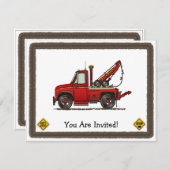 Wrecker voor vrachtwagen kaart (Voorkant / Achterkant)