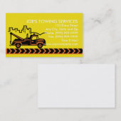 Wreckersleepvrachtwagen met gebouw visitekaartje (Voorkant / Achterkant)