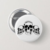 Wreckhouse Skulls Round Button (Voorkant /achterkant)