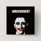 WRECKOVERY VIERKANTE BUTTON 5,1 CM (Voorkant)