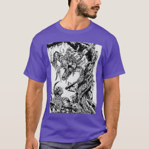 WREDE BARBAARSE HORROR Antieke zombies ondood Ill T-shirt