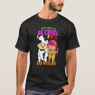 wrede ga vegan meisje koe Premium T-shirt