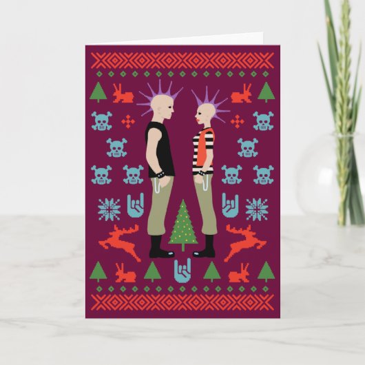 Wrede Kerstmis Feestdagen Kaart (Voorkant)