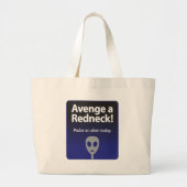 Wreek een roodhals grote tote bag (Voorkant)