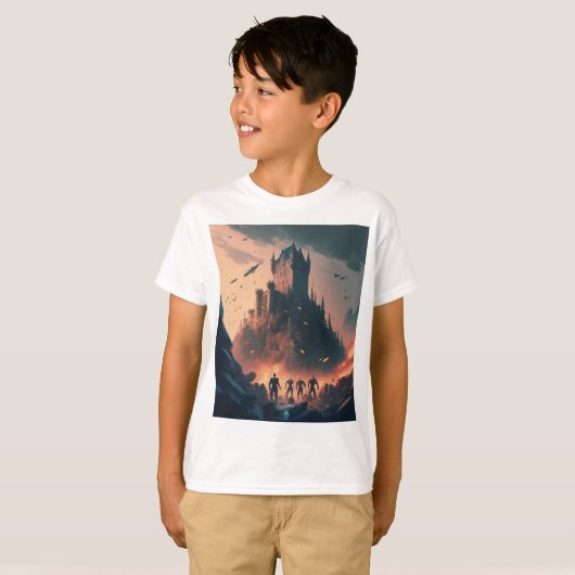 Wrekers Verdedigen het Kasteel T-shirt (Voorkant volledig)