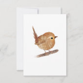 Wren Bird Blank-briefkaarten Bedankkaart (Voorkant)