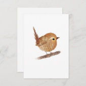Wren Bird Blank-briefkaarten Bedankkaart (Voorkant / Achterkant)