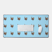 Wren Bird (Troglodytes) Lichtroze Bureaumat (Keyboard & Muis)