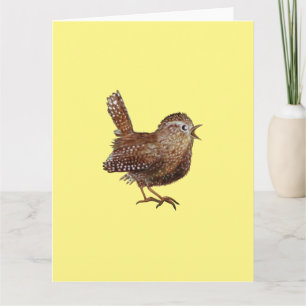 Wren Bird (Troglodytes Troglodytes) Birthday Kaart