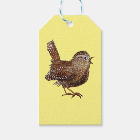 Wren Bird (Troglodytes Troglodytes) Cadeaulabel (Voorkant)