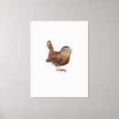 Wren Bird (Troglodytes Troglodytes) Canvas Afdruk (Voorkant)