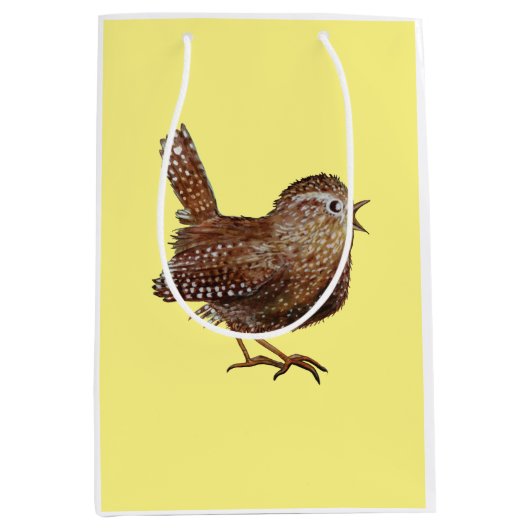 Wren Bird (Troglodytes Troglodytes) Medium Cadeauzakje (Voorkant)