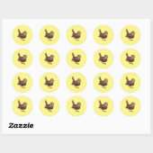 Wren Bird (Troglodytes Troglodytes) Ronde Sticker (Vel)