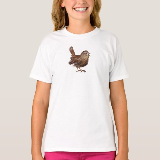 Wren Bird (Troglodytes Troglodytes) T-shirt (Voorkant)