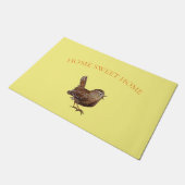 Wren Bird (Troglodytes Troglodytes) zingend Deurmat (Schuin)