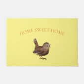 Wren Bird (Troglodytes Troglodytes) zingend Deurmat (Voorkant)