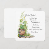 Wren Bird Vineyard Wine Tasting Birthday Kaart (Voorkant / Achterkant)