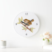 Wren Bird Wall Clock Grote Klok (Huis)