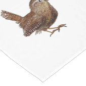 Wren Bird zingt luid en mooi lied Korte Tafelloper (Hoek)