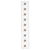 Wren Bird zingt luid en mooi lied Lange Tafelloper (Voorkant)