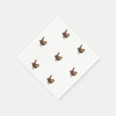 Wren Bird zingt luid en mooi lied Servet (Hoek)