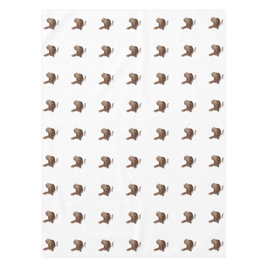 Wren Bird zingt luid en mooi lied Tafelkleed (Voorkant)