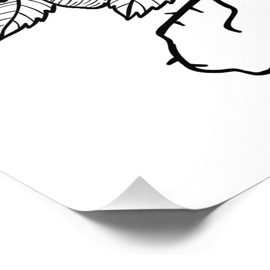 Wren bouquet foto afdruk (Hoek)