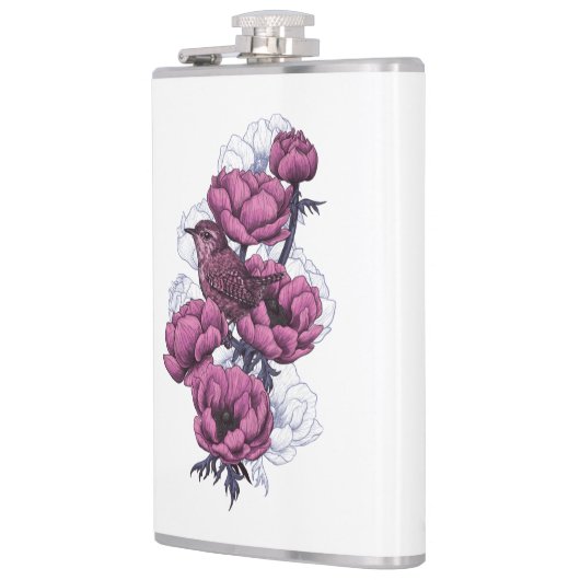 Wren bouquet heupfles (Links)