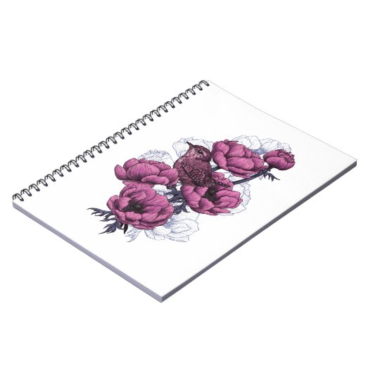 Wren bouquet notitieboek (Linkerzijde)