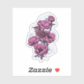 Wren bouquet sticker (Vel)