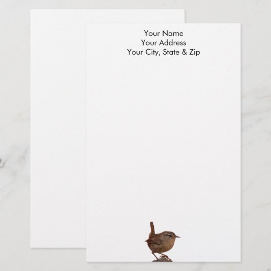 Wren Briefpapier (Voorkant / Achterkant)