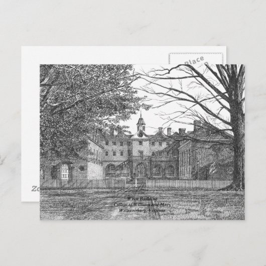 Wren Building Briefkaart (Voorkant / Achterkant)