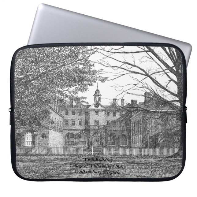 Wren Building Laptop Sleeve (Voorkant)