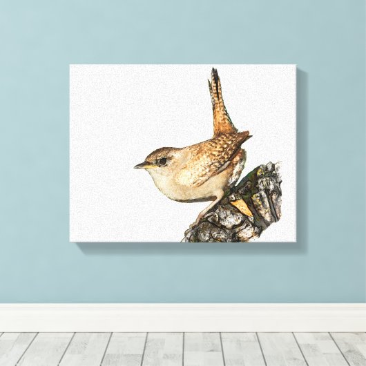 Wren Canvas Afdruk (Insitu (Houten vloer))