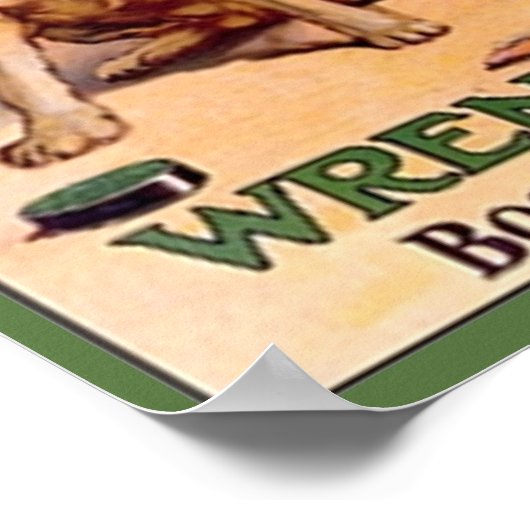  Wren & Co. Boot & Shoe Poolse Ad Dog met Poster (Hoek)