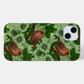 Wren en hellebore, lichtgroen Case-Mate iPhone case (Achterkant (horizontaal))