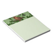 Wren en hellebore, lichtgroen notitieblok (Schuin)