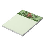 Wren en hellebore, lichtgroen notitieblok (Linkerzijde)