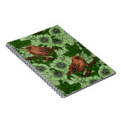 Wren en hellebore, lichtgroen notitieboek (Rechterzijde)