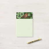 Wren en hellebore, lichtgroen post-it® notes (Op bureau)